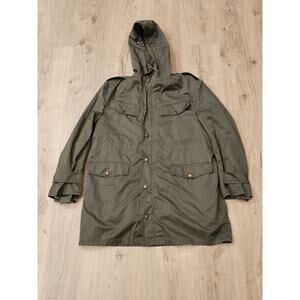 80s Belgian Army ABL Seyntex Field Parka W/ Hood Euro Military Size 6A 160/52